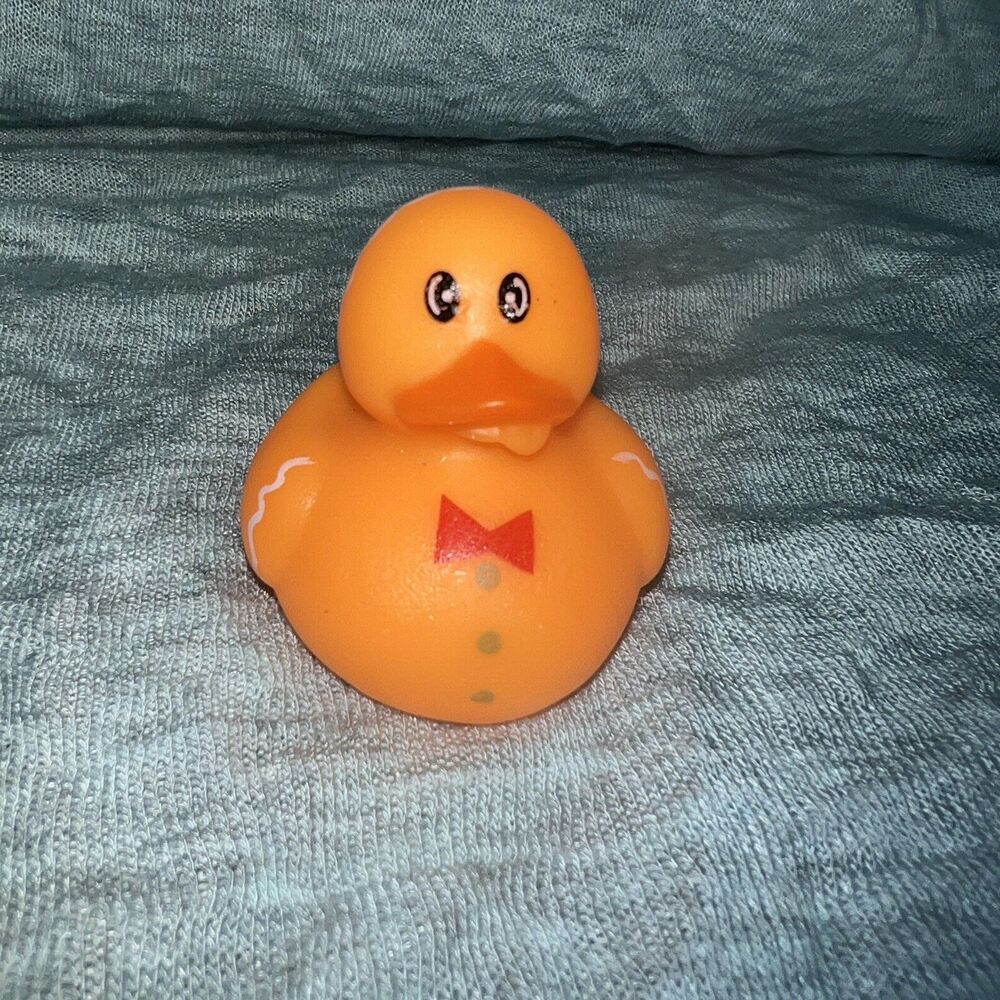 Rubber Duck W/ Tongue Sticking Out, Bath Toy 2”, Jeep